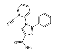 1-(2-cyanophenyl)-5-phenyl-1,2,4-triazole-3-carboxamide Structure