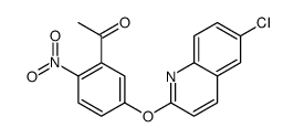 1-[5-(6-chloroquinolin-2-yl)oxy-2-nitrophenyl]ethanone Structure