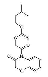 O-(3-methylbutyl) [2-oxo-2-(3-oxo-1,4-benzoxazin-4-yl)ethyl]sulfanylmethanethioate结构式