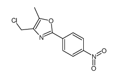 4-(Chloromethyl)-5-methyl-2-(4-nitrophenyl)-1,3-oxazole Structure