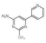 2-methyl-6-pyridin-3-yl-pyrimidin-4-amine Structure