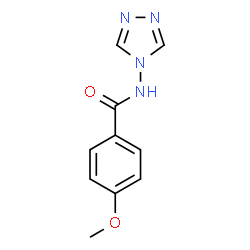 4-甲氧基-N-(4H-1,2,4-三唑-4-基)苯甲酰胺结构式