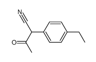 2-acetyl-(4-ethylphenyl)acetonitrile Structure