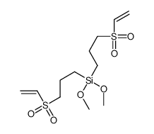 bis(3-ethenylsulfonylpropyl)-dimethoxysilane Structure