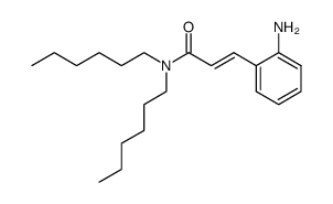 (E)-2-aminocinnamic acid dihexylamide Structure