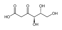 D-erythro-3-Hexulosonic acid, 2-deoxy- Structure