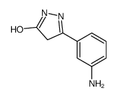 5-(3-Aminophenyl)-2,4-dihydro-3H-pyrazol-3-one结构式