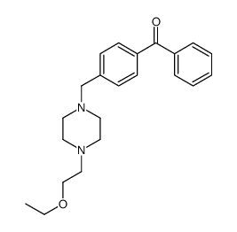 [4-[[4-(2-ethoxyethyl)piperazin-1-yl]methyl]phenyl]-phenylmethanone结构式