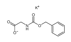 Potassium; benzyloxycarbonylamino-acetate结构式