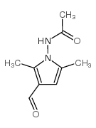N-(3-formyl-2,5-dimethylpyrrol-1-yl)acetamide Structure