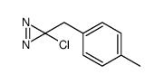 3-chloro-3-[(4-methylphenyl)methyl]diazirine结构式