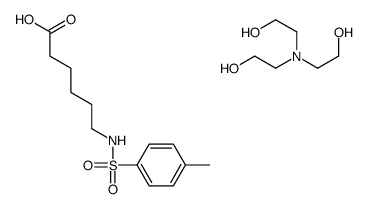 6-[(p-tosyl)amino]hexanoic acid, compound with 2,2',2''-nitrilotriethanol (1:1) Structure