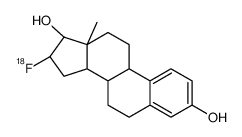 (8R,9S,13S,14S,16R,17R)-16-fluoranyl-13-methyl-6,7,8,9,11,12,14,15,16,17-decahydrocyclopenta[a]phenanthrene-3,17-diol结构式