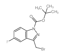 TERT-BUTYL 3-(BROMOMETHYL)-5-FLUORO-1H-INDAZOLE-1-CARBOXYLATE Structure