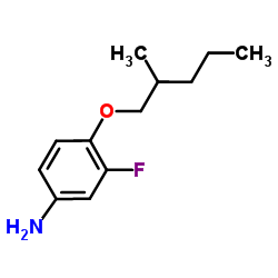 3-Fluoro-4-[(2-methylpentyl)oxy]aniline结构式