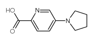 5-pyrrolidin-1-ylpyridine-2-carboxylic acid structure