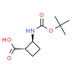 (1S,2S)-2-{[(tert-butoxy)carbonyl]amino}cyclobutane-1-carboxylic acid Structure