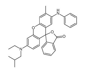 6-(Isobutyl ethyl amino)-3-methyl-2-phenylamino-spiro(iso-benzofuran-1-(3H),9,-(9H)xanthene)-3-one picture
