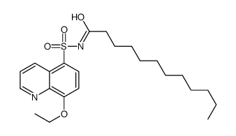N-(8-ethoxyquinolin-5-yl)sulfonyldodecanamide结构式