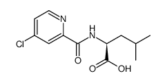 L-Leucine, N-[(4-chloro-2-pyridinyl)carbonyl] Structure