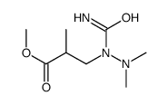 methyl 3-[carbamoyl(dimethylamino)amino]-2-methylpropanoate结构式