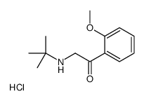 2-(tert-butylamino)-1-(2-methoxyphenyl)ethanone,hydrochloride结构式