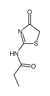 N-(4-oxo-4,5-dihydro-thiazol-2-yl)-propionamide结构式