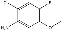 2-氯-4-氟-5-甲氧基-苯基胺结构式