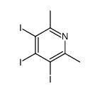 Pyridine, 3,4,5-triiodo-2,6-dimethyl Structure