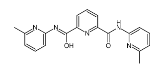 2-N,6-N-bis(6-methylpyridin-2-yl)pyridine-2,6-dicarboxamide Structure