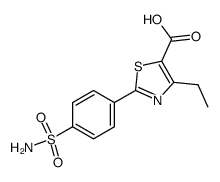 4-ethyl-2-(4-sulfamoyl-phenyl)-thiazole-5-carboxylic acid Structure