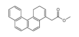 (1,2-Dihydro-benzo[c]phenanthren-4-yl)-acetic acid methyl ester结构式