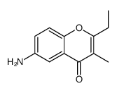 2-ethyl-6-amino-3-methyl-chromen-4-one结构式