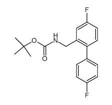 Tert-butyl [(4,4'-difluorobiphenyl-2-yl)methyl]carbamate Structure