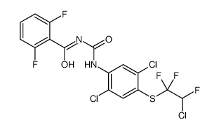 N-[[2,5-dichloro-4-(2-chloro-1,1,2-trifluoroethyl)sulfanylphenyl]carbamoyl]-2,6-difluorobenzamide结构式