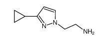2-(3-CYCLOPROPYL-1H-PYRAZOL-1-YL)ETHANAMINE结构式