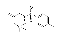 4-methyl-N-{2-[(trimethylsilyl)methyl]allyl}benzenesulfonamide结构式