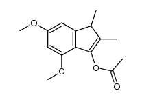 3-acetoxy-1,2-dimethyl-4,6-dimethoxyindene Structure