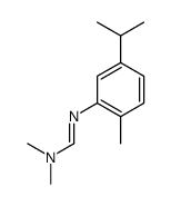 N,N-dimethyl-N'-(2-methyl-5-propan-2-ylphenyl)methanimidamide结构式