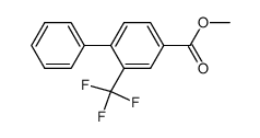 2-trifluoromethyl-4-biphenylcarboxylic acid methyl ester结构式