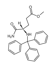 N2-trityl-L-isoglutamine methyl ester Structure