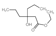 Hexanoicacid, 3-hydroxy-3-propyl-, ethyl ester Structure