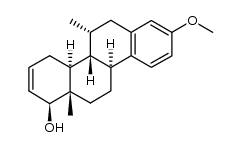 3-methoxy-7α-methyl-D-homoestra-1,3,5(10),16-tetraen-17aβ-ol结构式