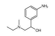 1-(3-aminophenyl)-2-[ethyl(methyl)amino]ethanol结构式