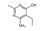 6-amino-5-ethyl-2-methyl-1H-pyrimidin-4-one结构式