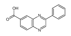 3-phenylquinoxaline-6-carboxylic acid结构式