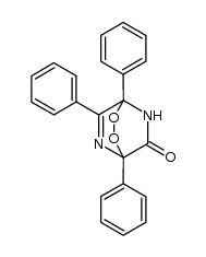 3,6-dihydro-3,5,6-triphenyl-3,6-epidioxypyrazin-2(1H)-one结构式