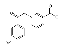 methyl 1-phenacylpyridin-1-ium-3-carboxylate,bromide Structure