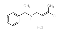 (3-Chloro-but-2-enyl)-(1-phenyl-ethyl)-amine hydrochloride Structure