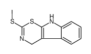 2-methylsulfanyl-4,9-dihydro-[1,3]thiazino[6,5-b]indole结构式